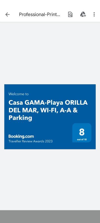 Casa GAMA-Playa ORILLA DEL MAR, WI-FI, A-A&Parking Villa Boxol Kültér fotó